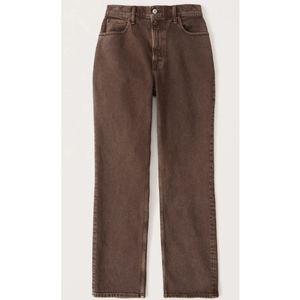 Womens Abercrombie Ultra high rise 90's straight jean .